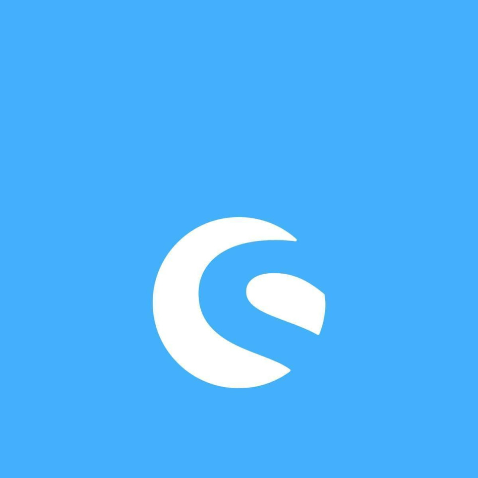 Shopware Logo auf blauem Hintergrund